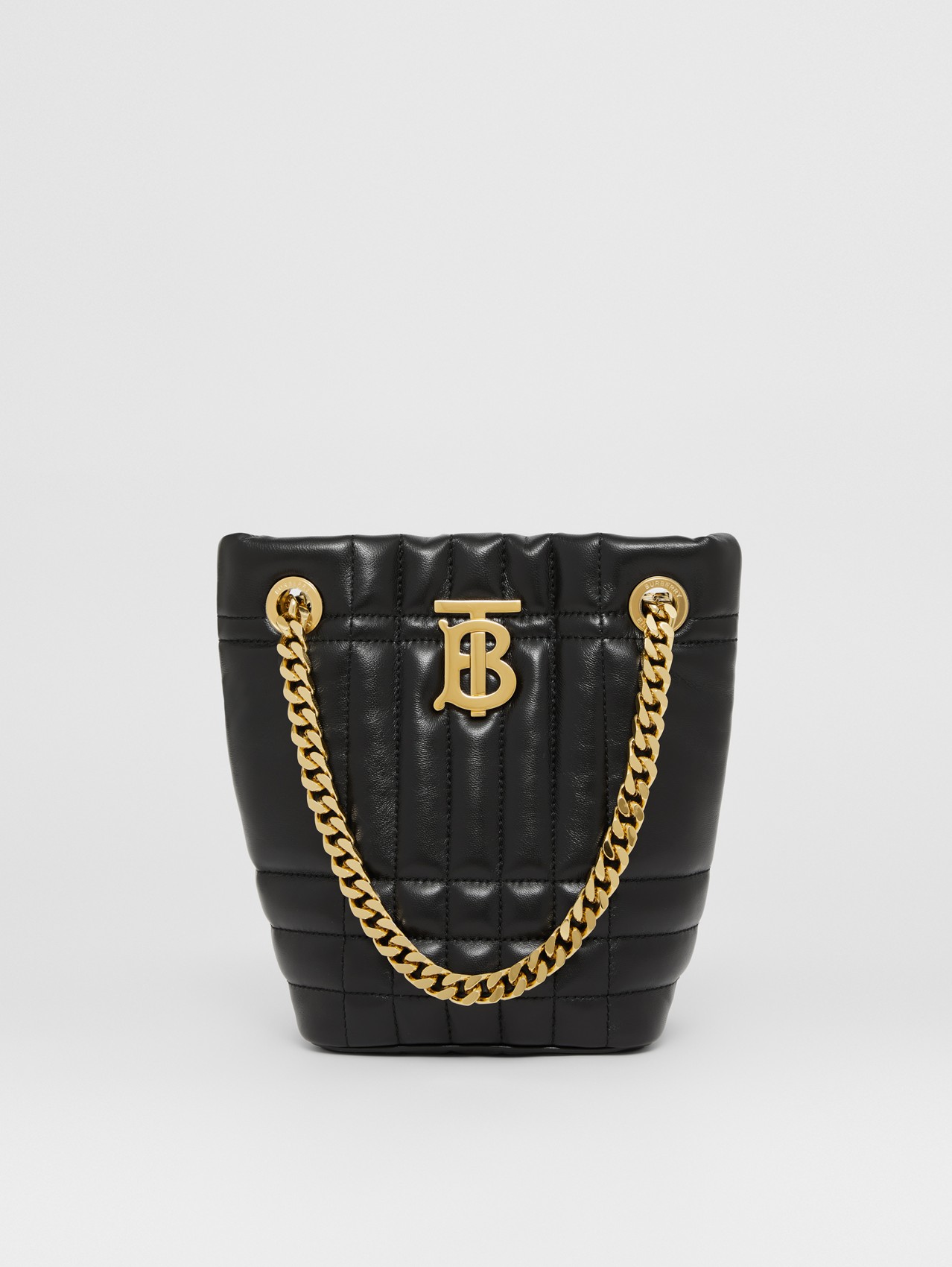 Mini Quilted Lambskin Lola Camera Bag in Black - Women | Burberry 