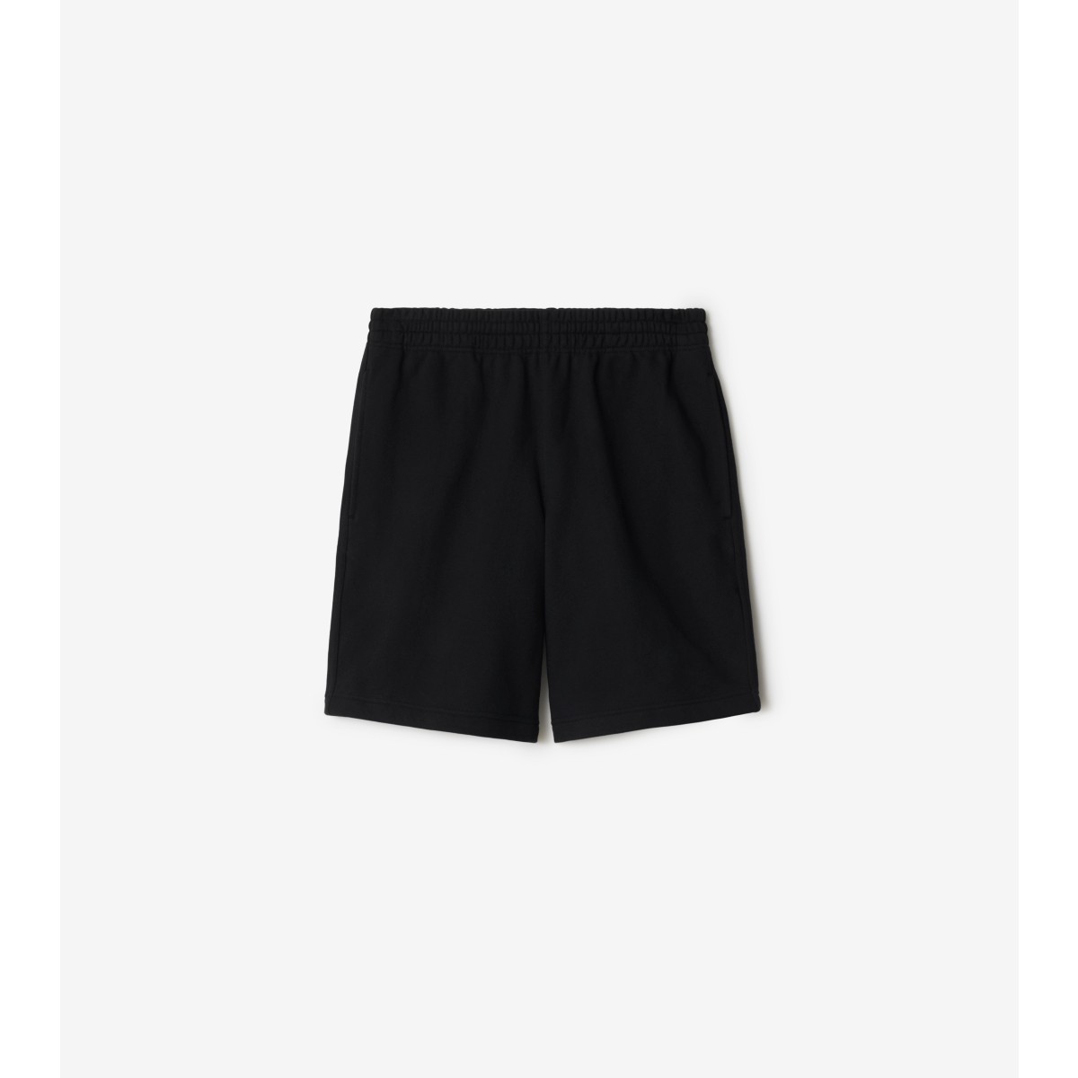Burberry Equestrian Knight Straight Leg Shorts In Black