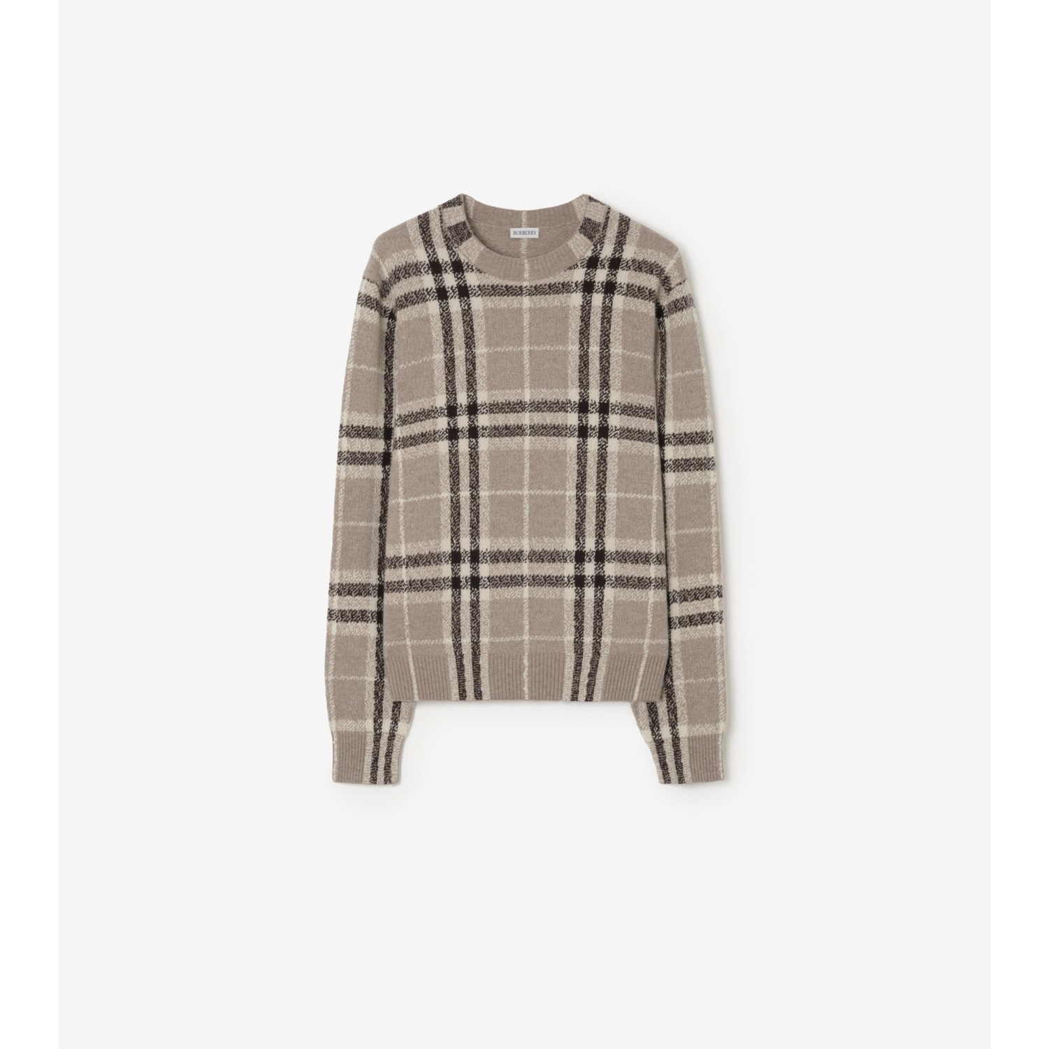 Check Cashmere Sweater