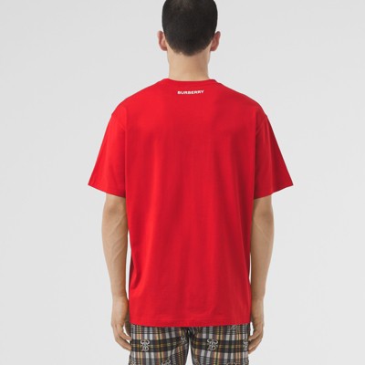 bright red t shirt