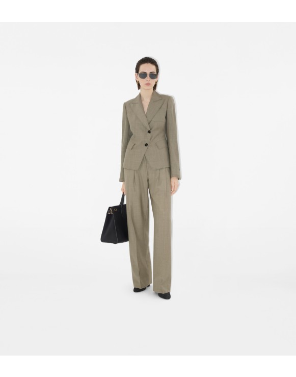 Burberry バーバリー テーラードジャケット WOOL＆LINEN混 背抜 美品】バーバリーロンドン テーラードジャケット グレー 背抜き
