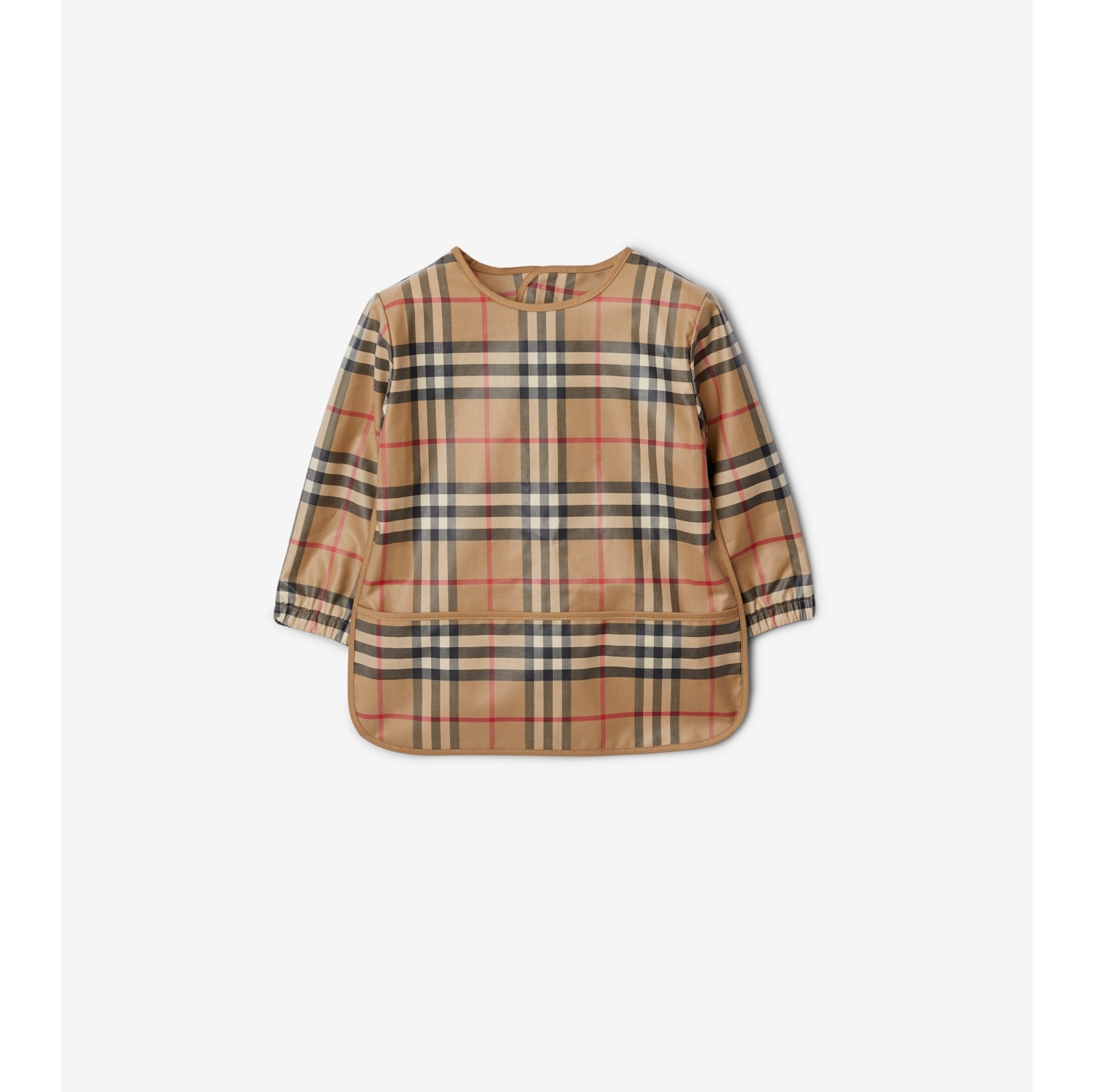 チェック コットンビブ (アーカイブベージュ) - チルドレンズ | Burberry®公式サイト