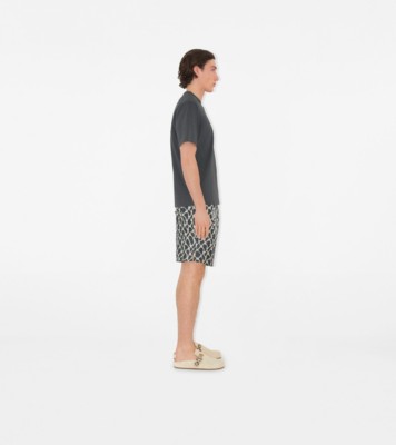 Surfer Knight Cotton T-shirt in Magnet - Men | Burberry