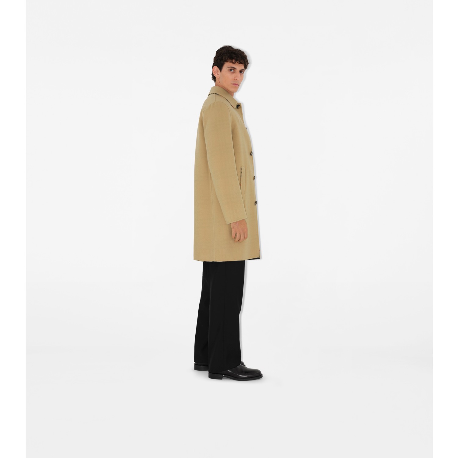 Mid-length Wool Car Coat