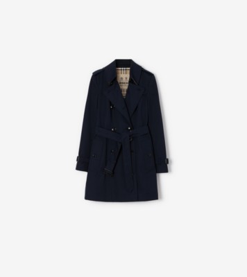 Blue burberry shop trench coat