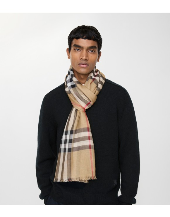メンズ ライトウェイトスカーフ | Burberry® 公式サイト