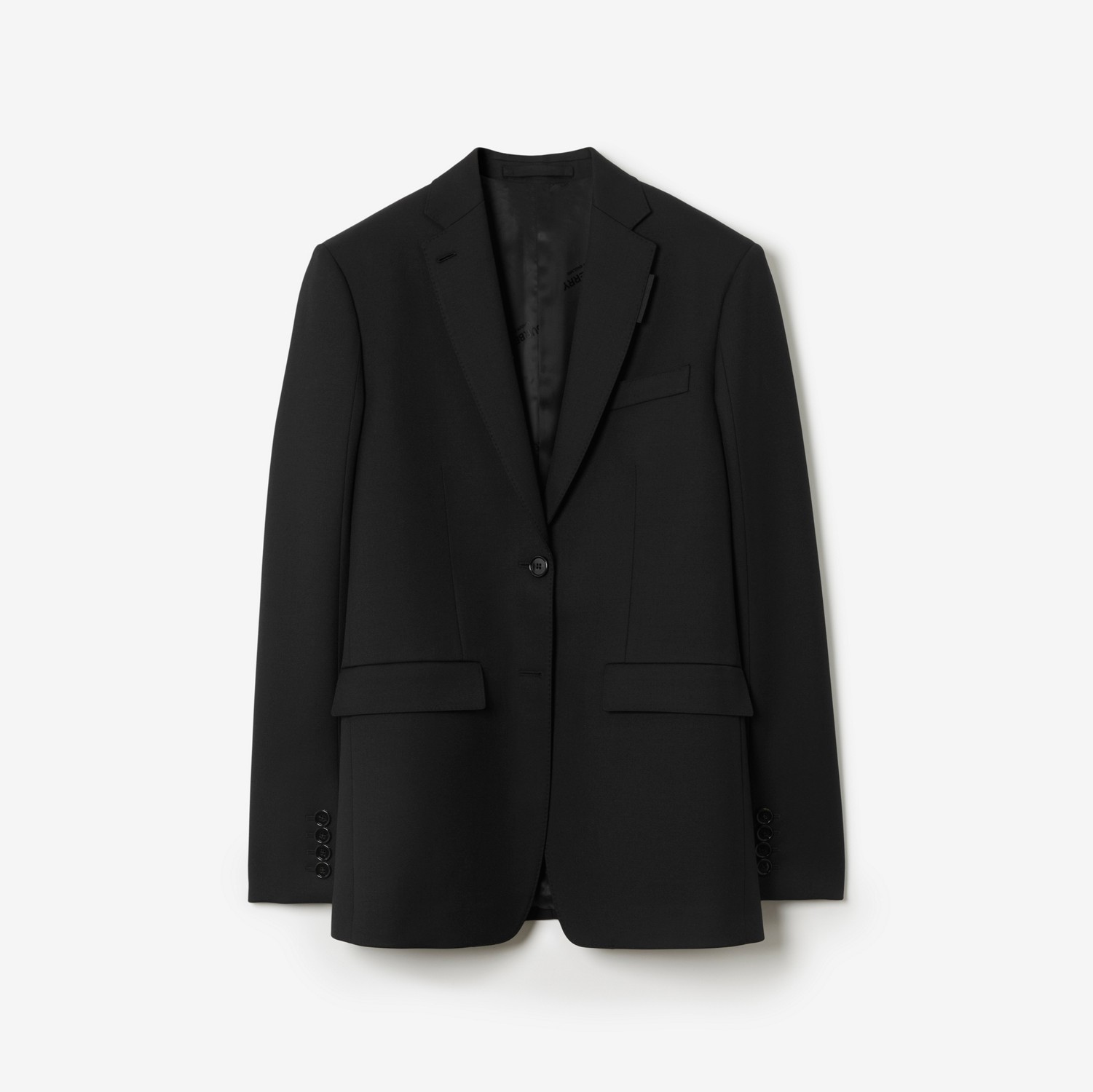 Chaqueta de vestir oversize en sarga de lana (Negro) - Mujer | Burberry® oficial