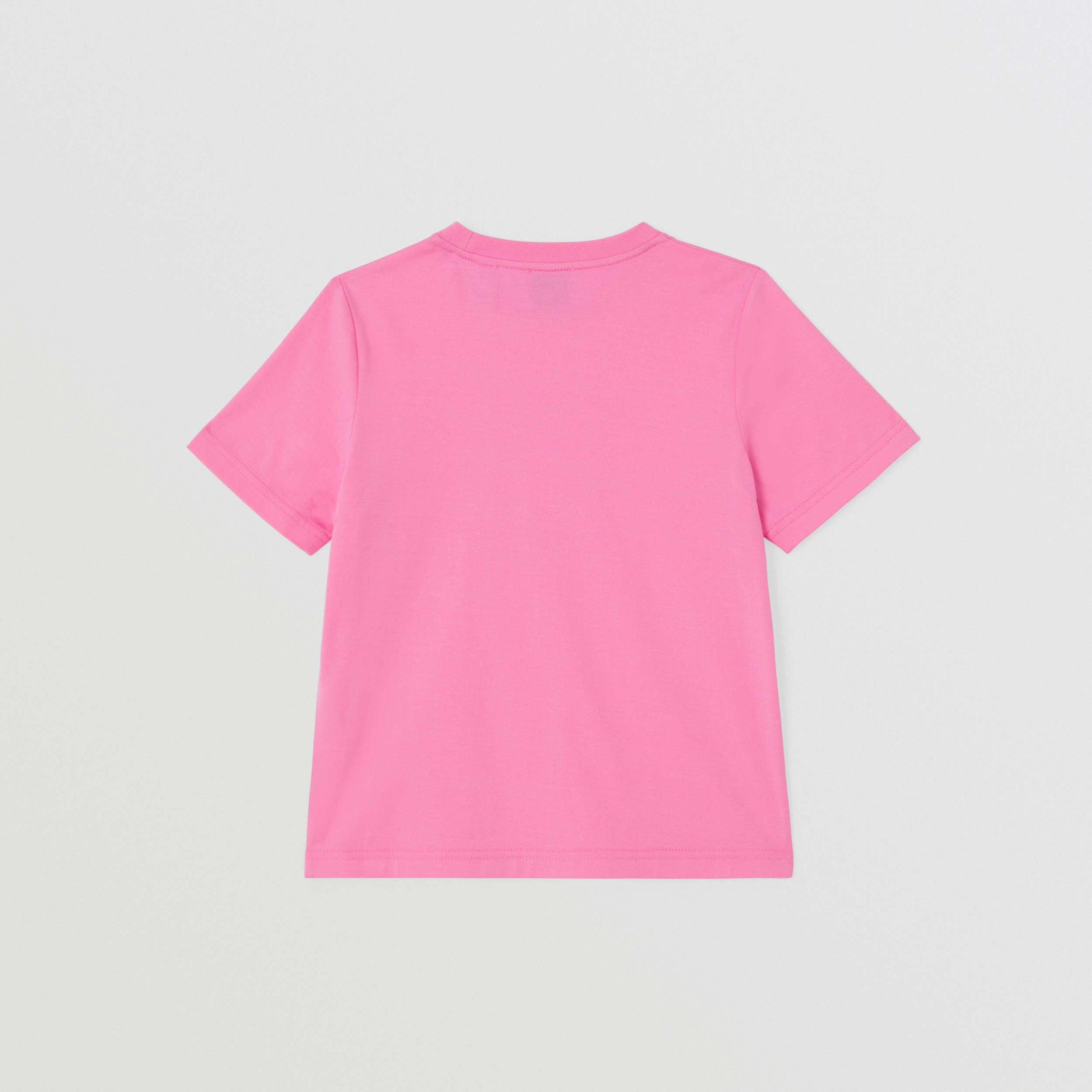 Montage Print Cotton T-shirt in Bubblegum Pink | Burberry® Official - 4