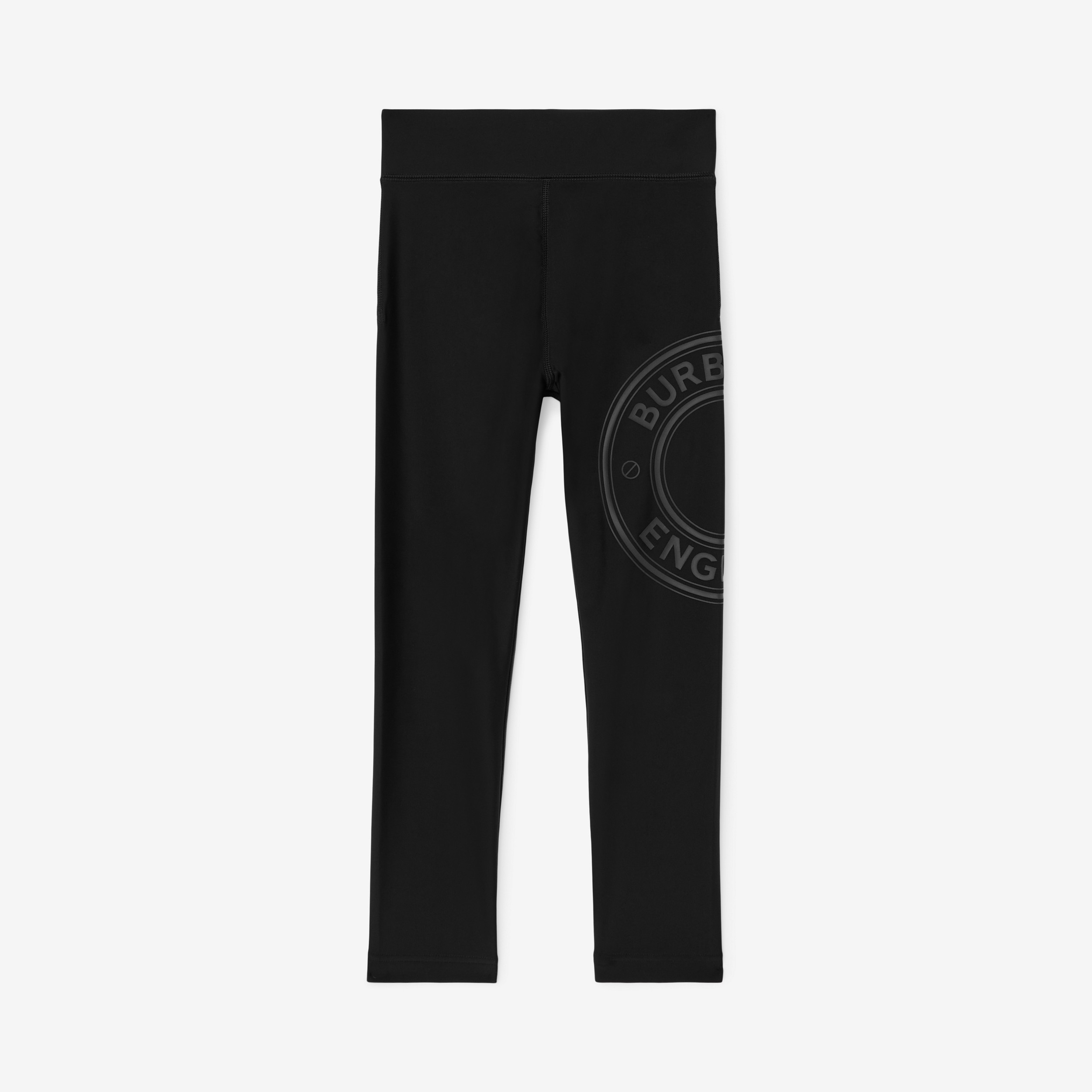 Leggings en tejido jersey elástico con logotipo gráfico (Negro) | Burberry® oficial - 1