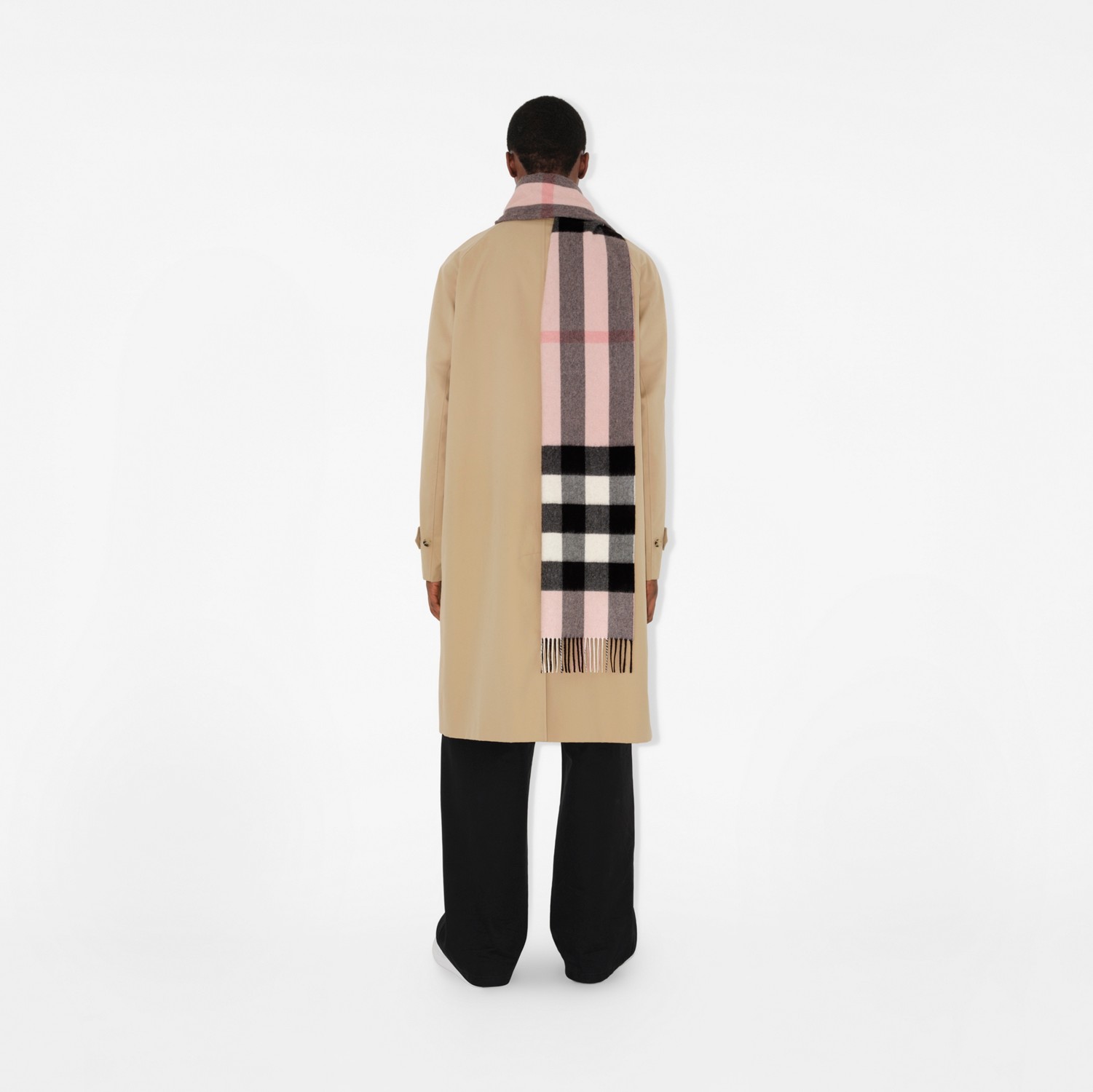 チェック カシミアスカーフ (アッシュローズ Purple) | Burberry チェック カシミアスカーフ (アッシュローズ Purple) | Burberry