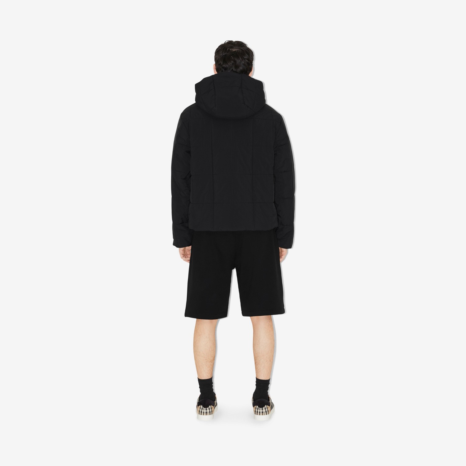 Veste matelassée à capuche en nylon (Noir) - Homme | Site officiel Burberry®