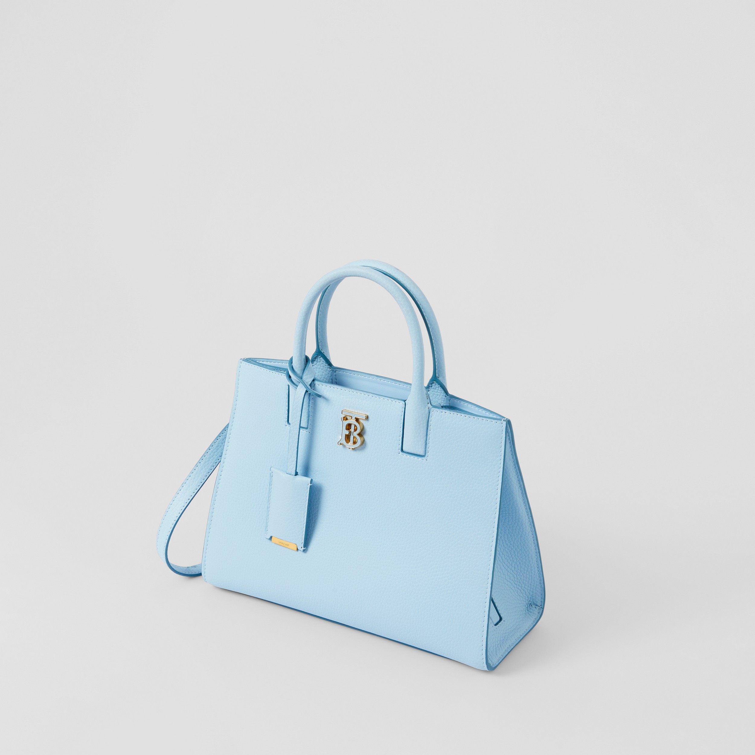 Narbleder-Handtasche „Frances“ im Kleinformat (Hellblau) - Damen | Burberry® - 4