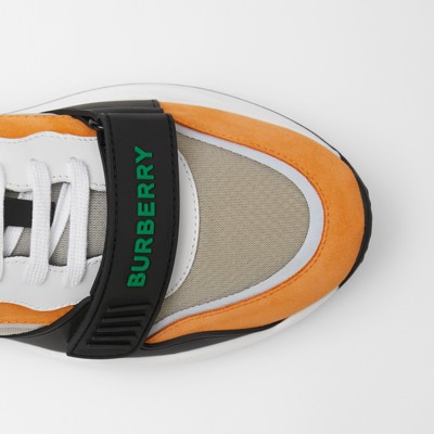 orange burberry shoes