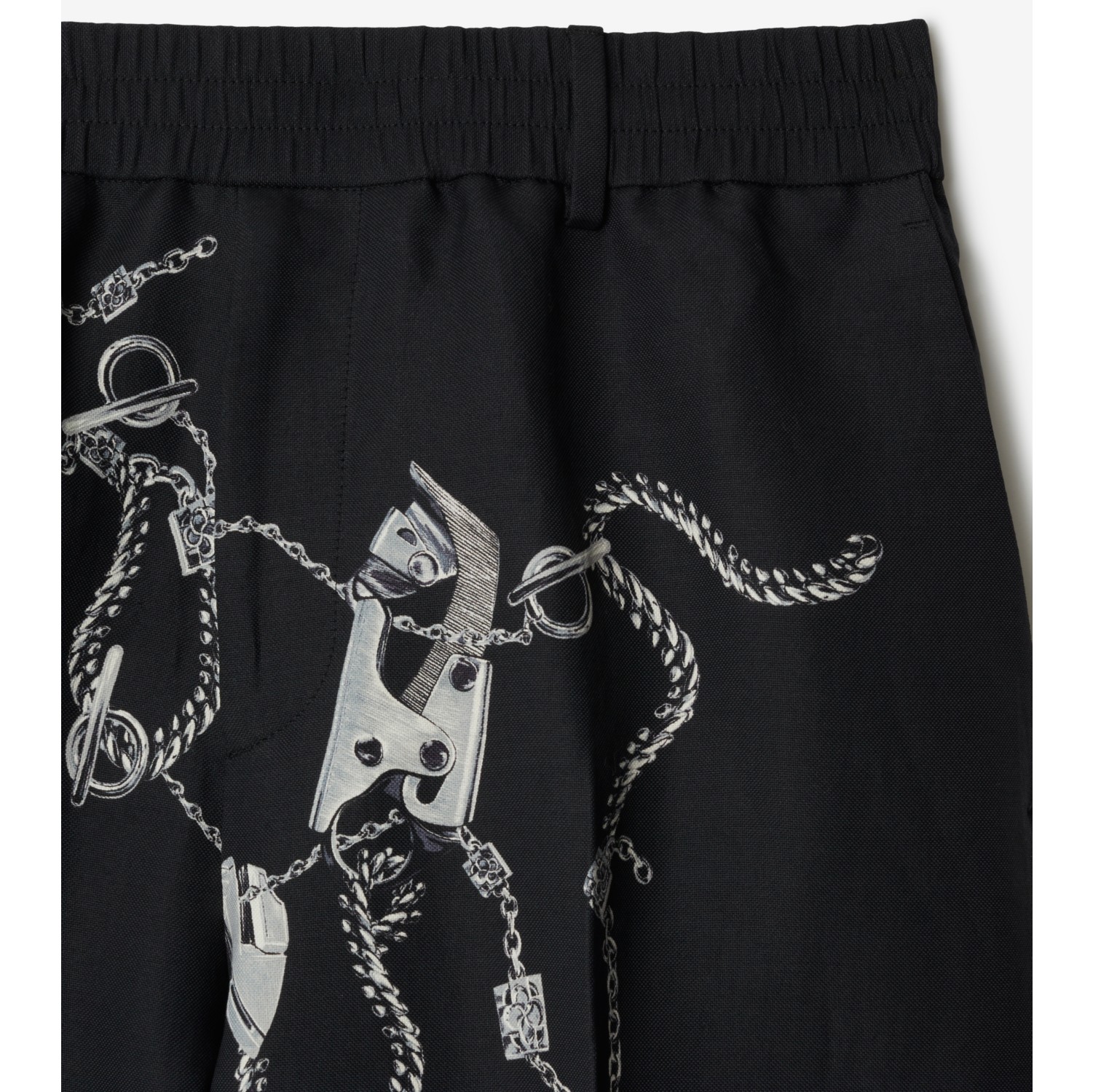 Knight Hardware Canvas Trousers in Silver/black - Men | Burberry® Official