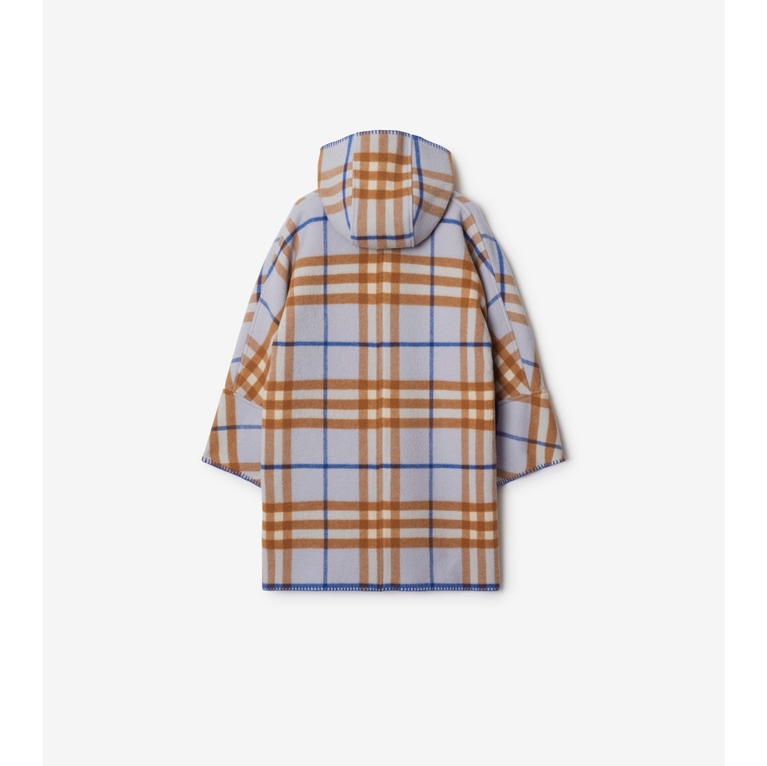 Check Wool Duffle Coat