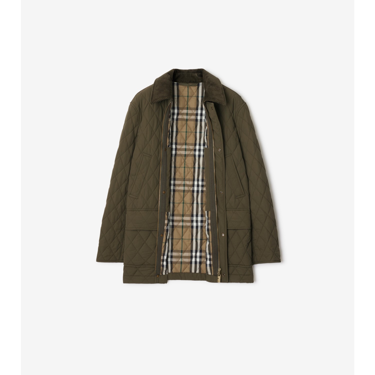 Veste de campagne matelassee en nylon Loch Linden Femme Site officiel Burberry