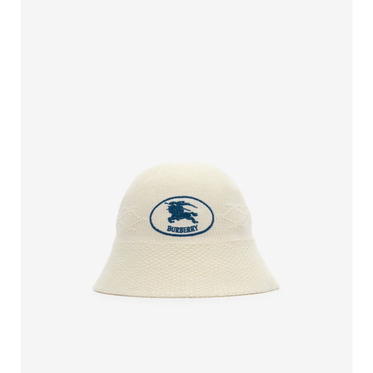  Check Knight Stamp Knitted Bucket Hat
