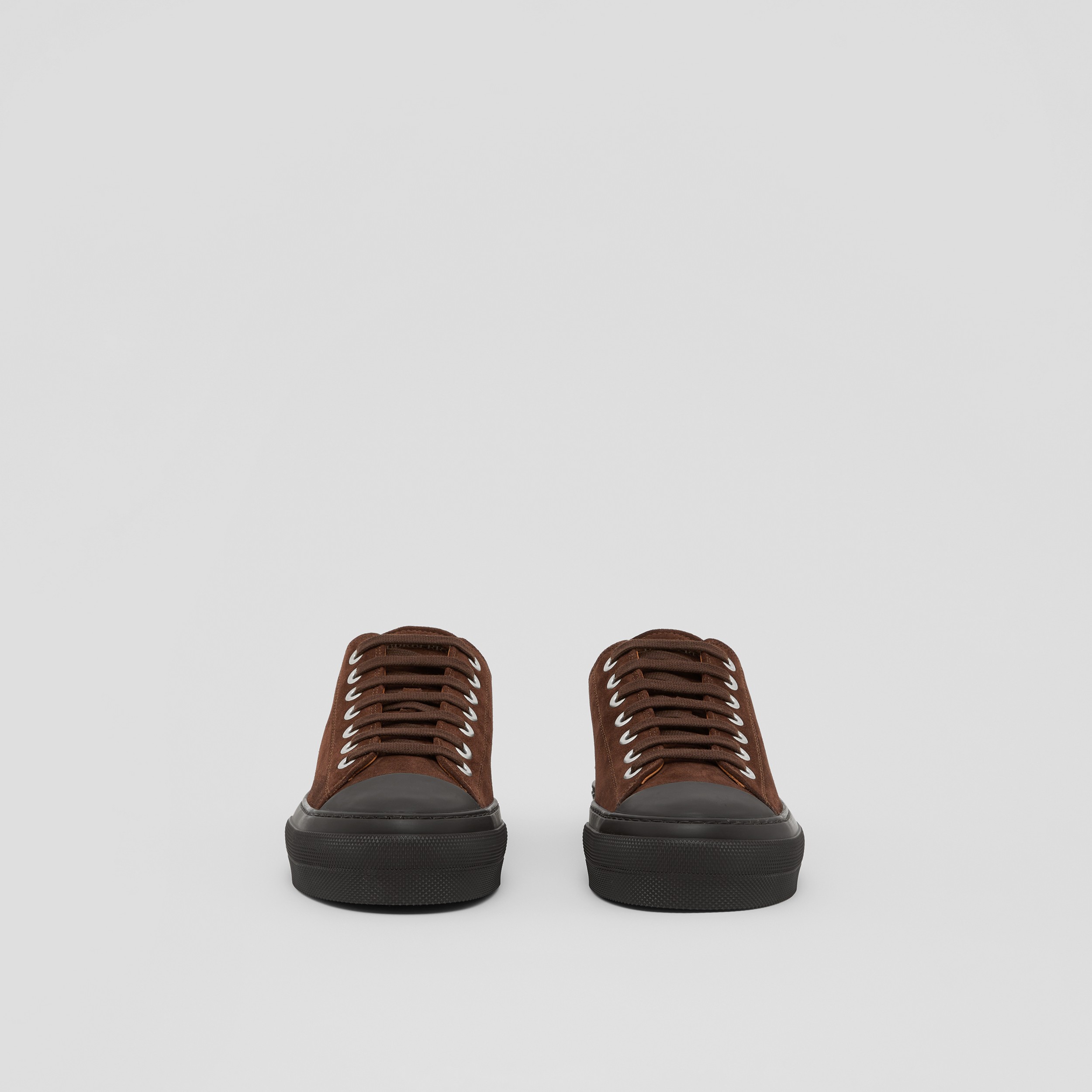 Sneakers en cuir velours à logo (Marron) - Homme | Site officiel Burberry® - 4