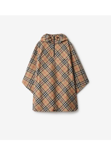 Packaway Check Twill Cape