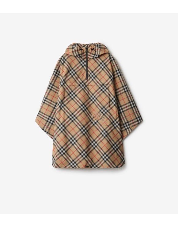 Packaway Check Twill Cape