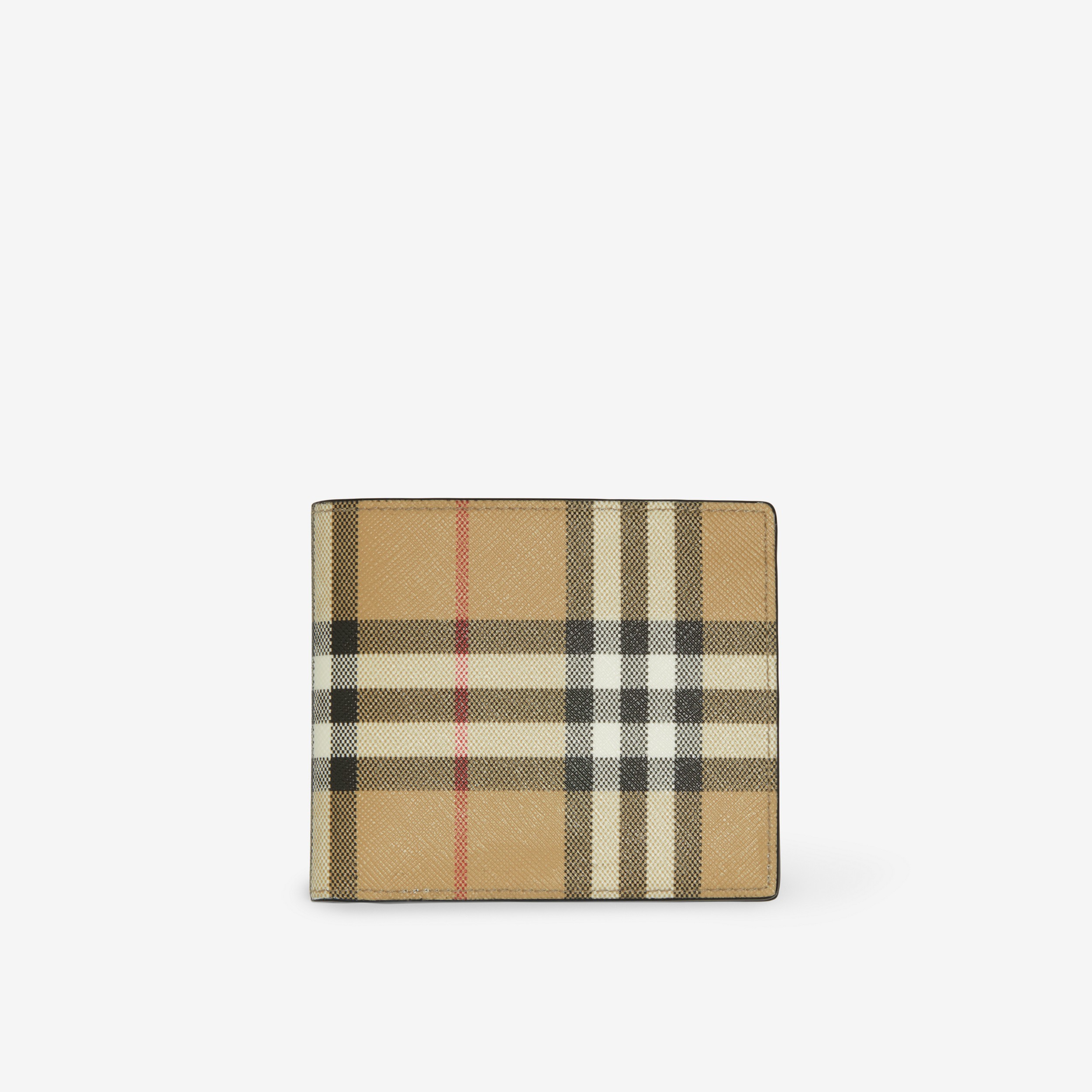 Vintage Check Bifold Wallet with ID Card Case in Archive Beige - Men | Burberry® Official - 1