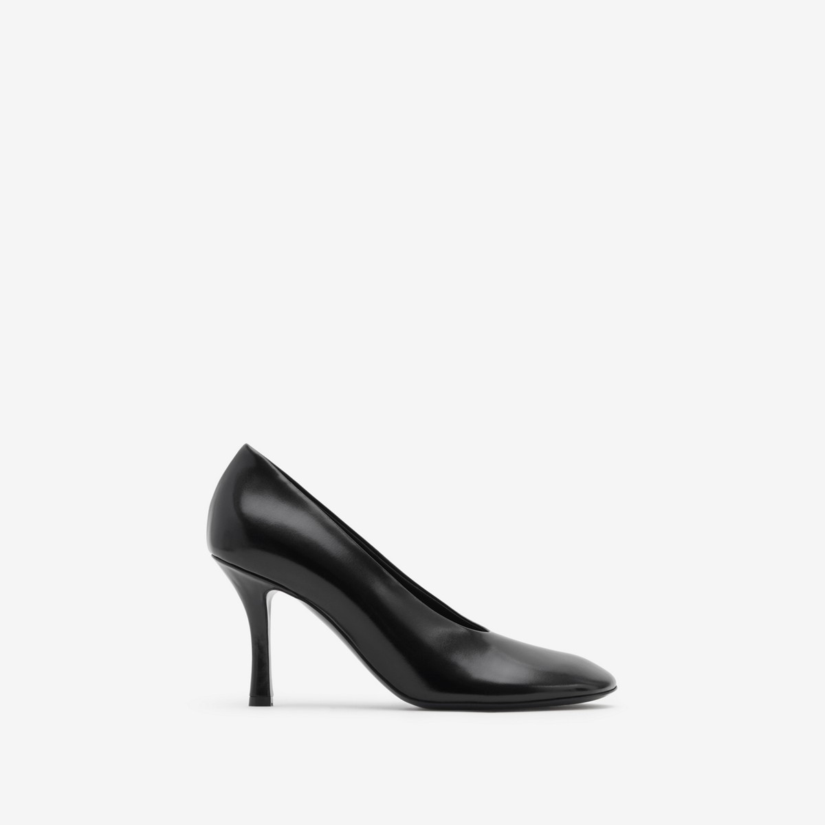 Burberry Leather Baby Pumps In Black