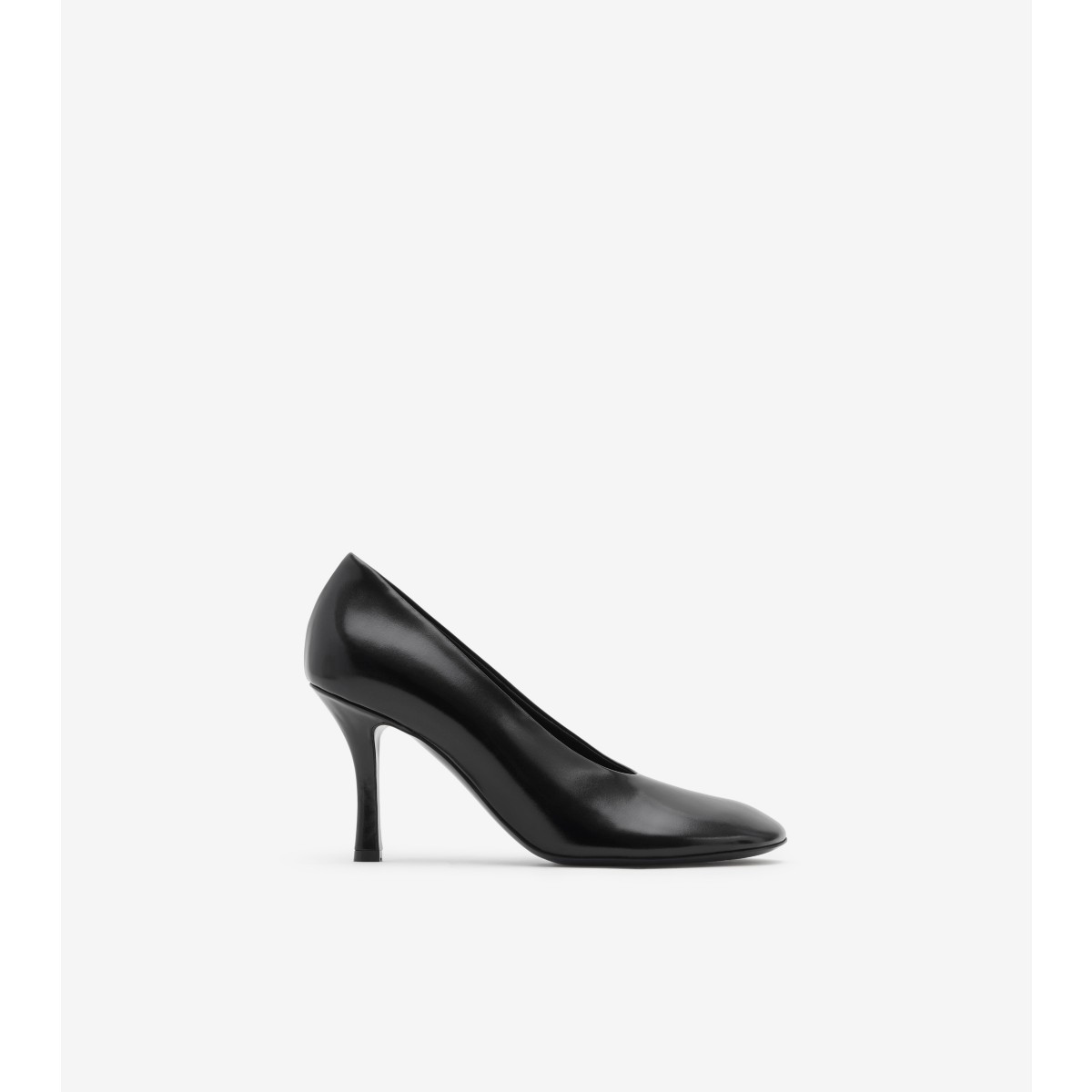 Burberry Leather Baby Pumps In Black