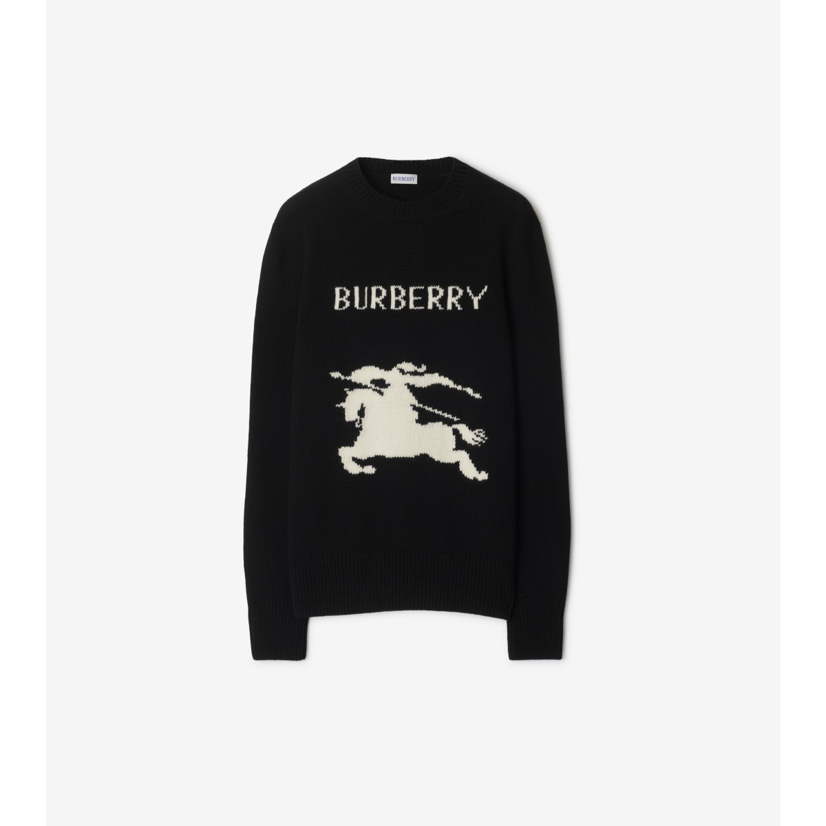 Burberry Ekd Wool Cashmere Sweater In Black