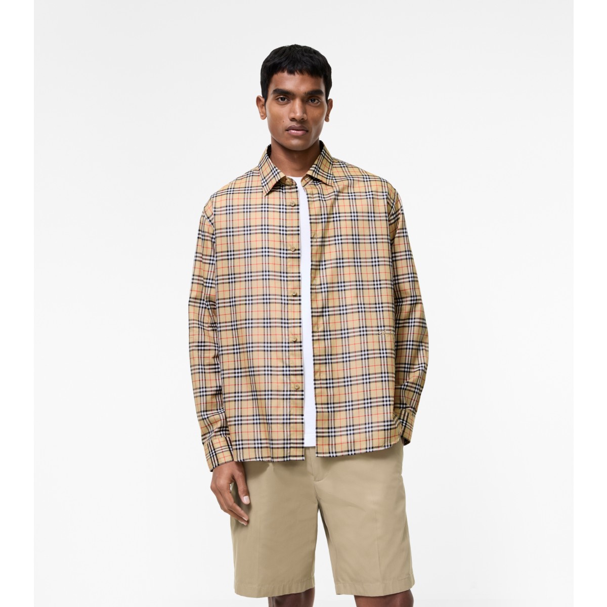  Check Relaxed Fit Cotton Shirt