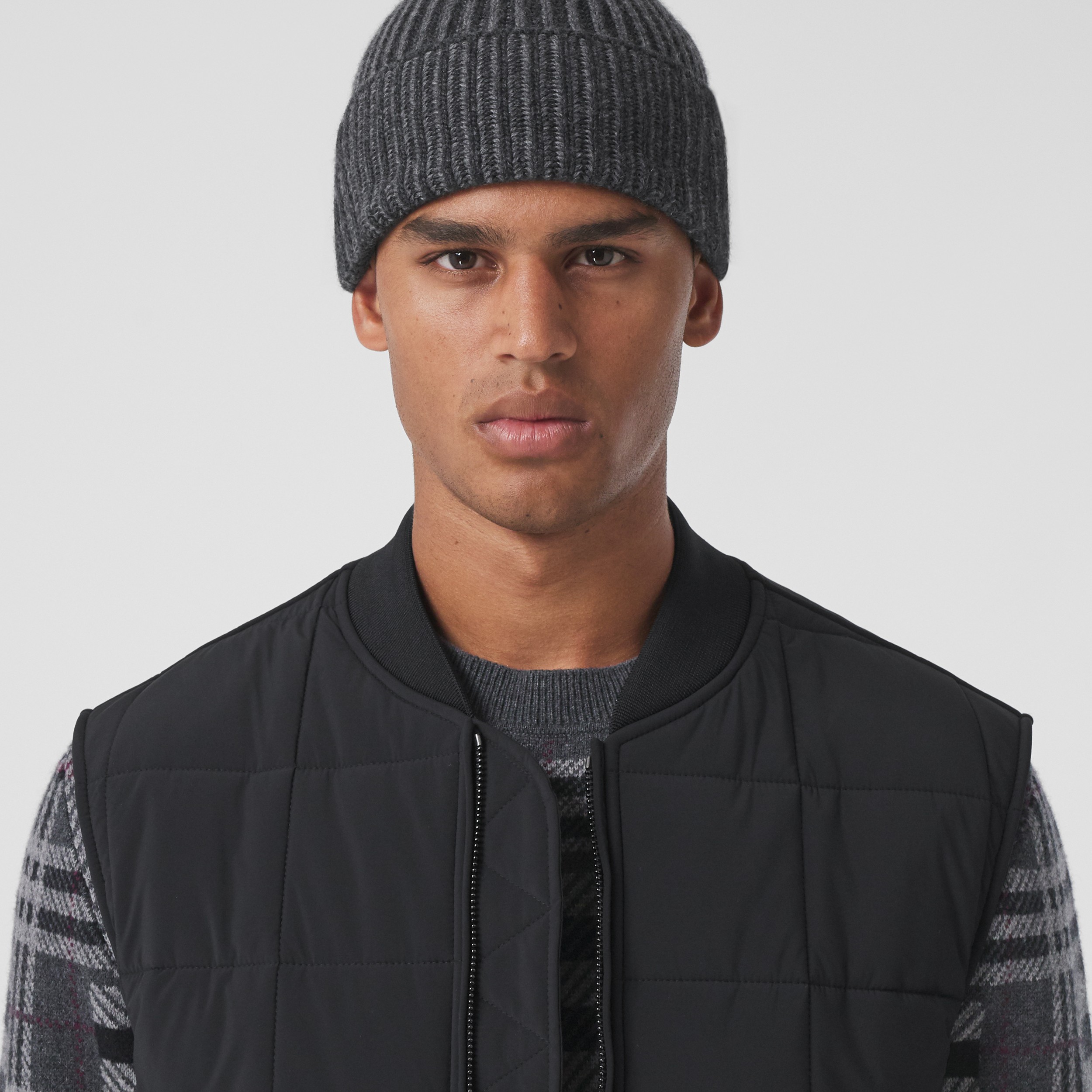 Quilted Stretch Nylon Gilet in Black - Men | Burberry® Official - 2