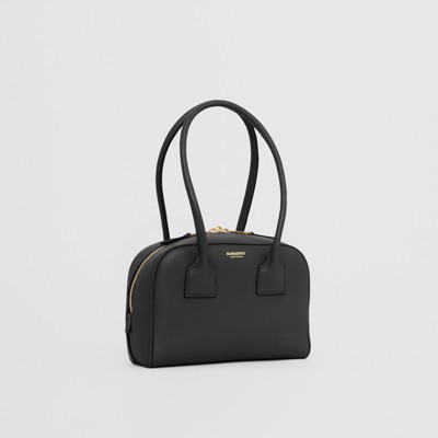 Mini Leather Half Cube Bag in Black - Women | Burberry® Official