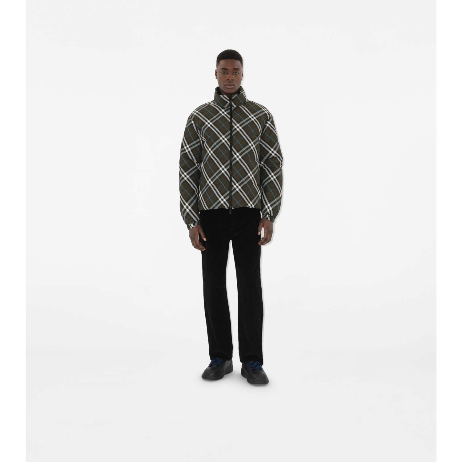 Piumino reversibile in nylon Check