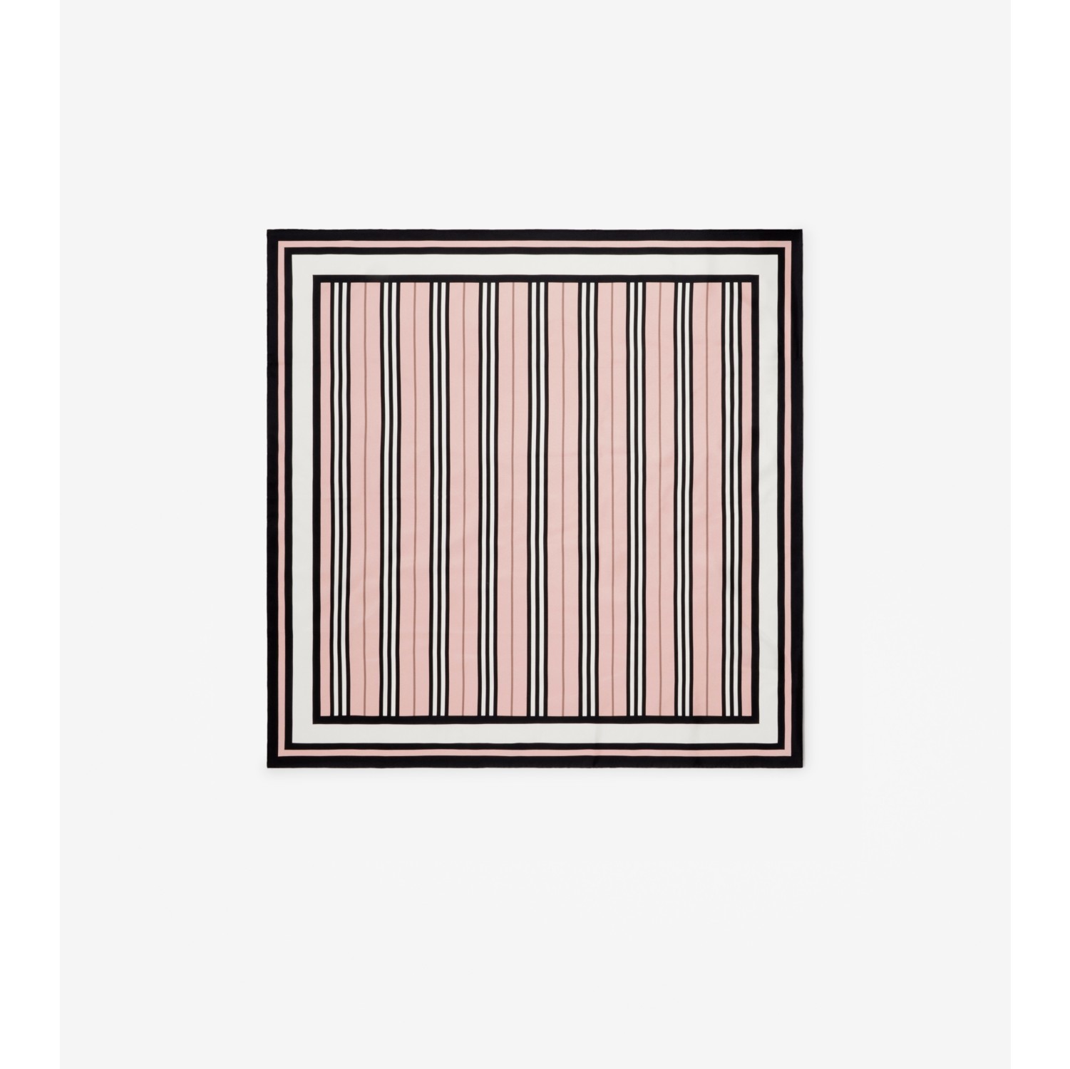 Lenço de seda com listras icônicas