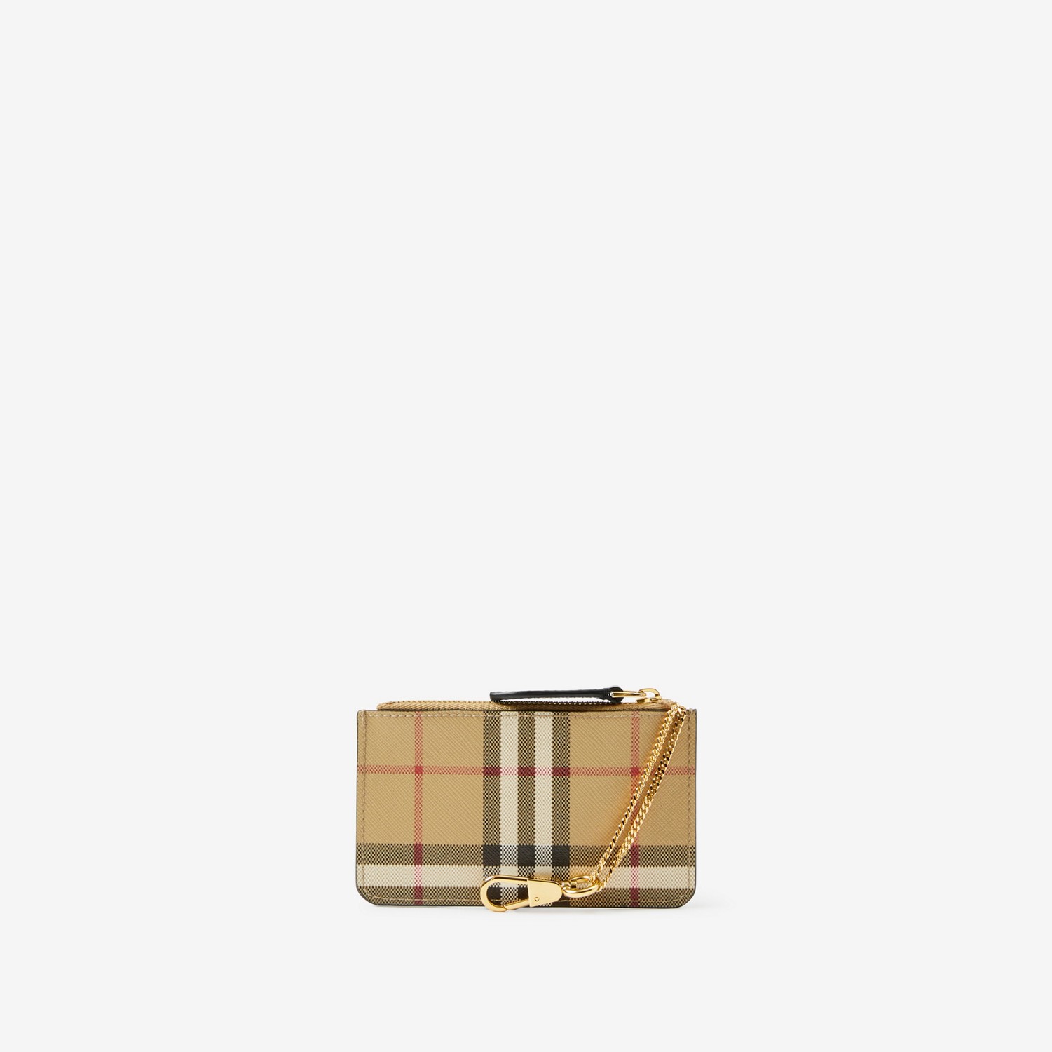 Check Coin Case with Strap in Archive Beige | Burberry® Official