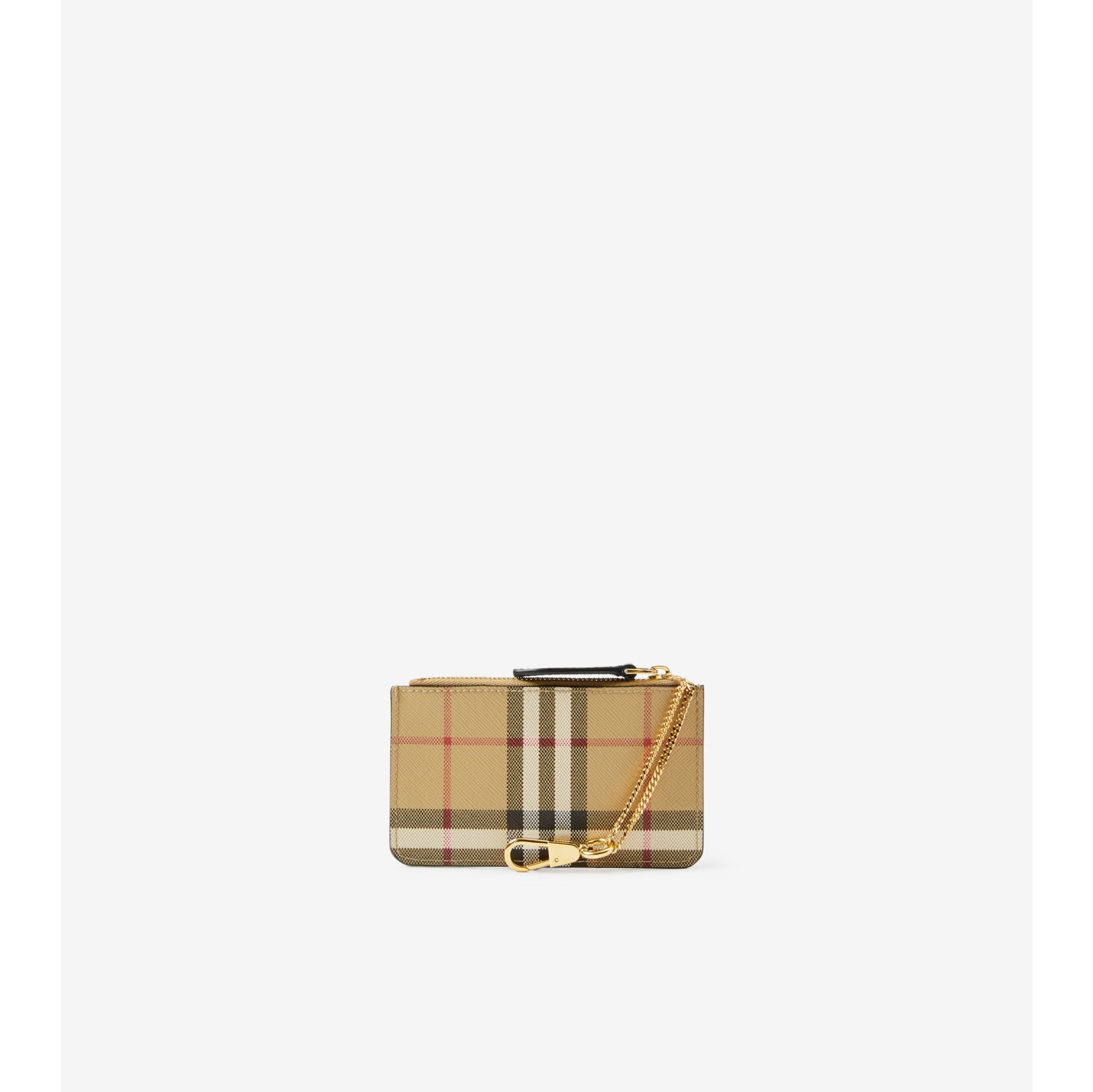 Burberry: Beige Vintage Check Coin Pouch