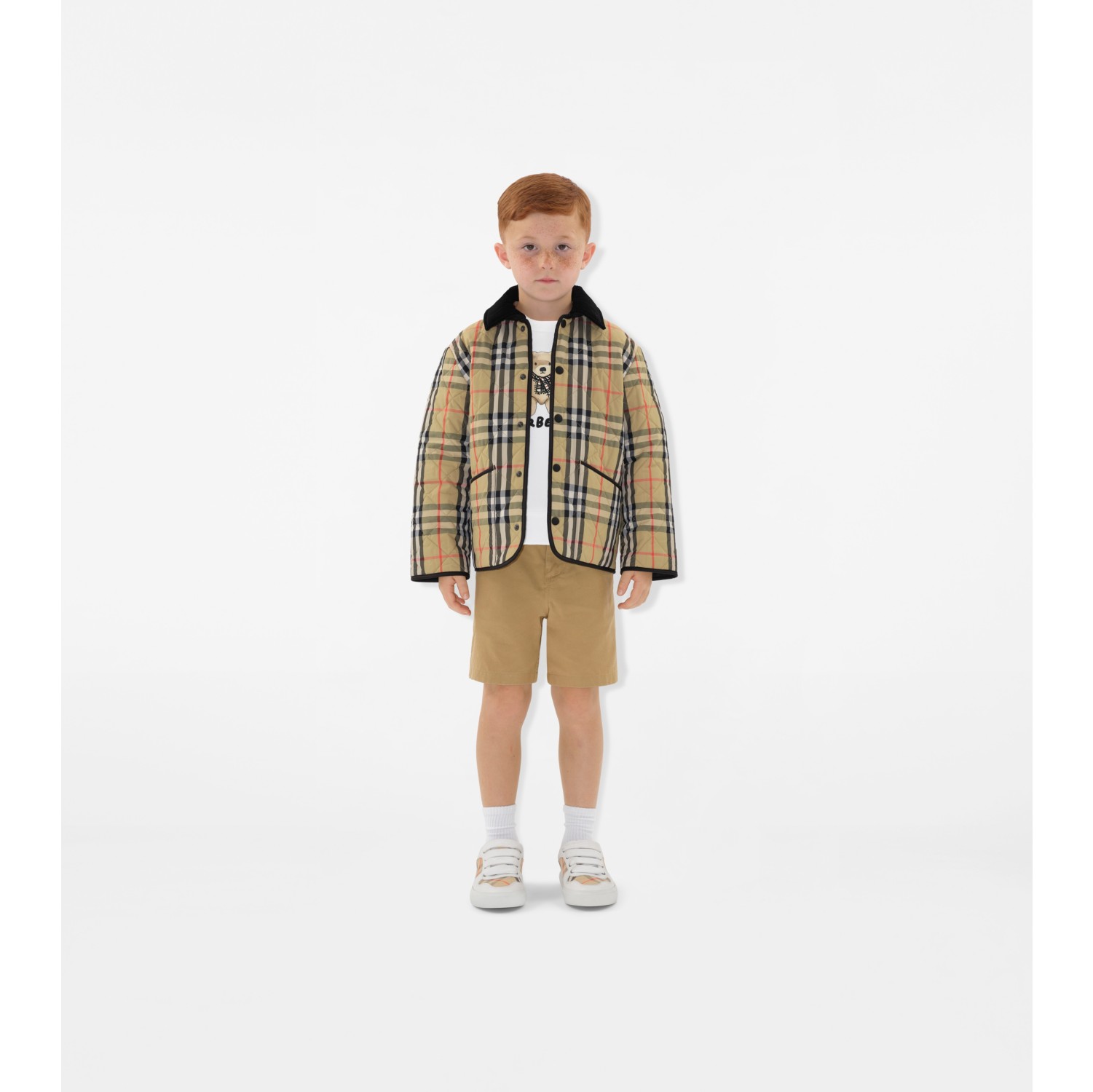 Giacca country in nylon trapuntato Check