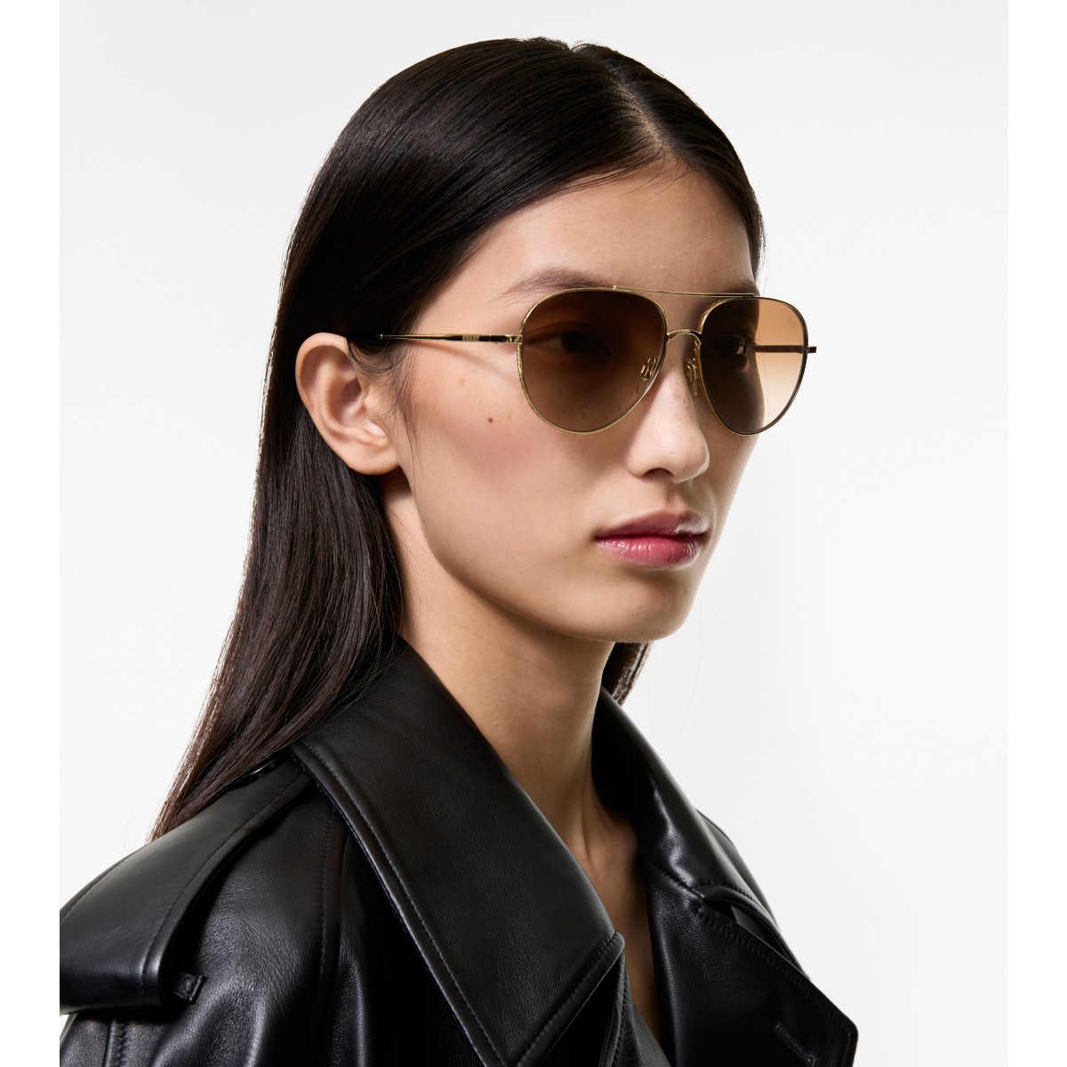  Check Metal Aviator Sunglasses