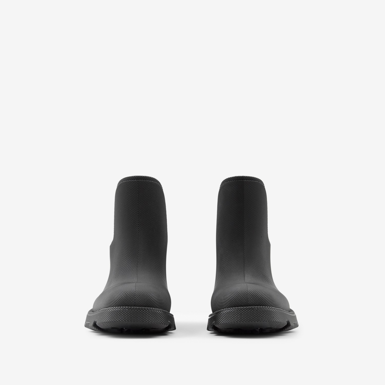橡胶 Marsh 低筒靴 (黑色) - 男士 | Burberry® 博柏利官网