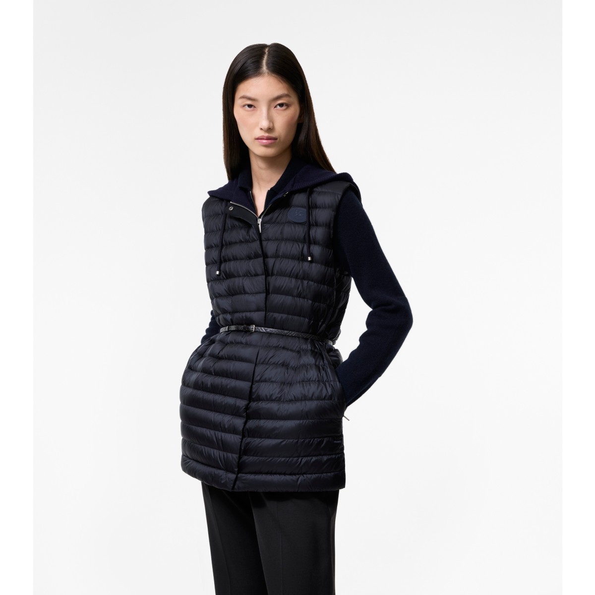  Check Nylon Ainsworth Hooded Gilet
