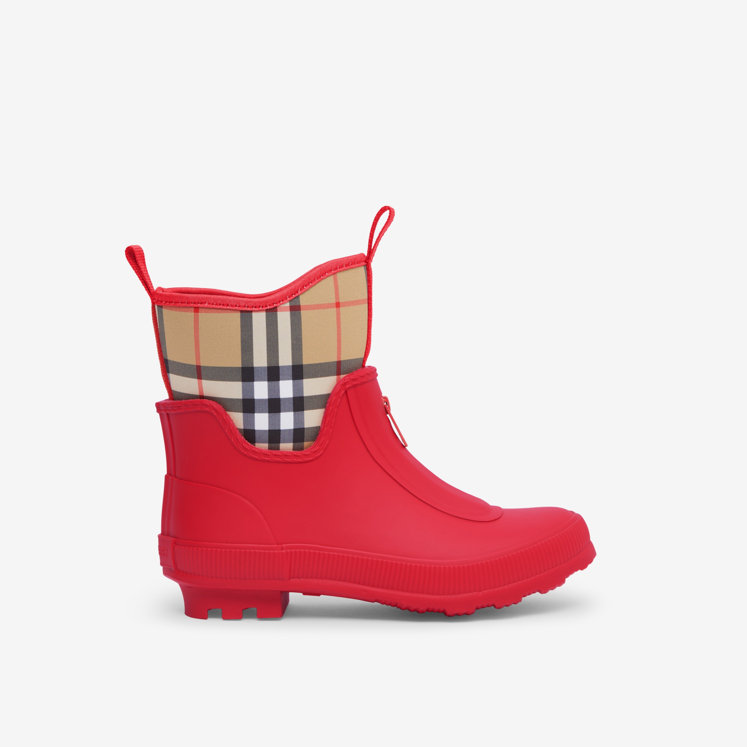 Vibrant Protection: Burberry Berry Red Rain Boots