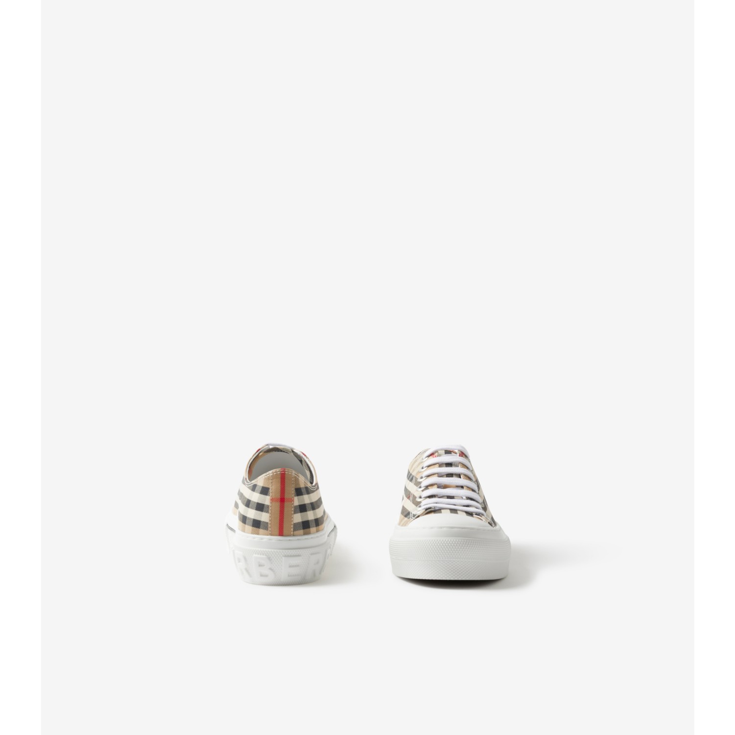 Sneakers en coton Check