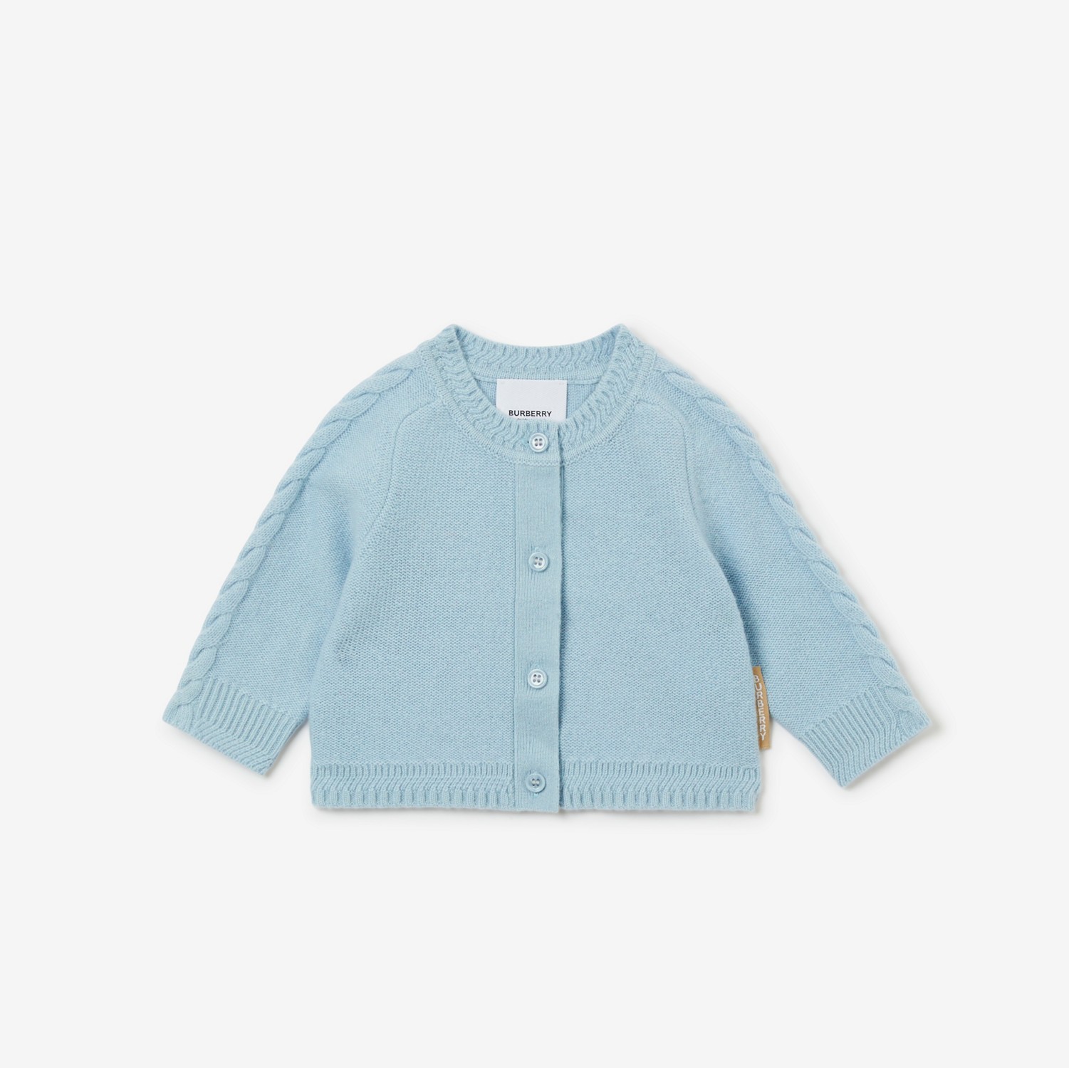 羊绒三件套婴儿礼品套装 (浅蓝色) - 儿童 | Burberry® 博柏利官网