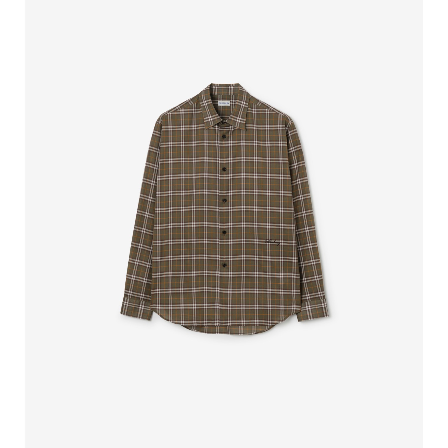 Relaxed Fit Check Cotton Shirt