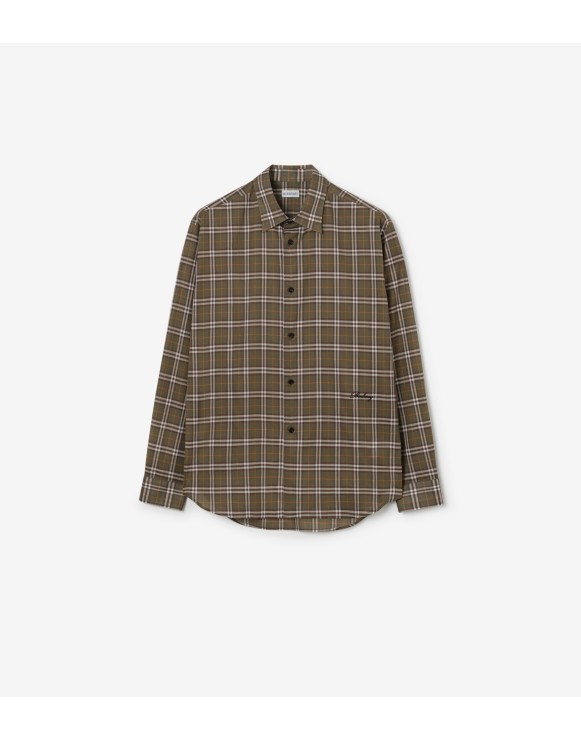 Relaxed Fit Check Cotton Shirt