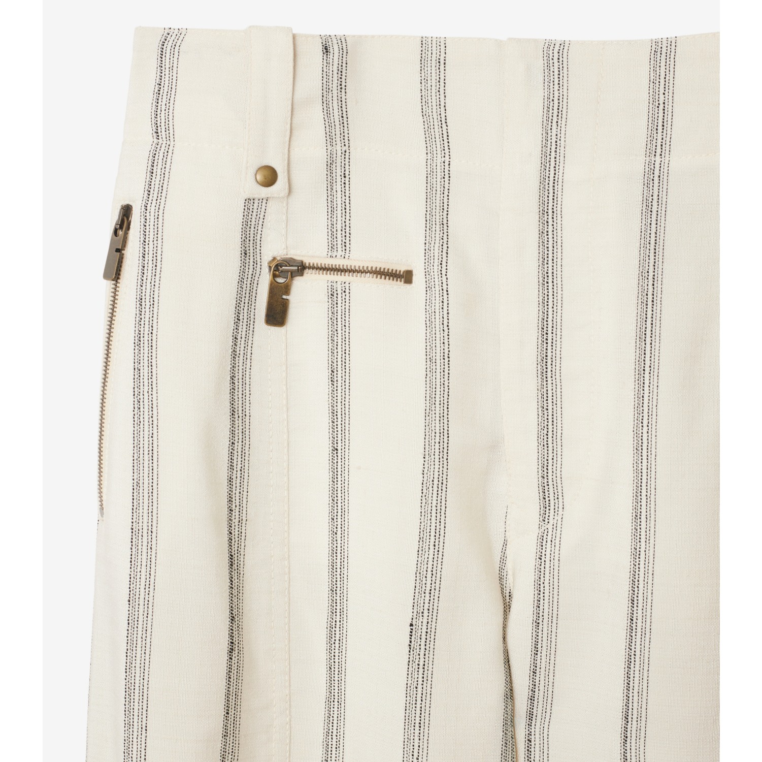 Striped Silk Blend Tailored Trousers