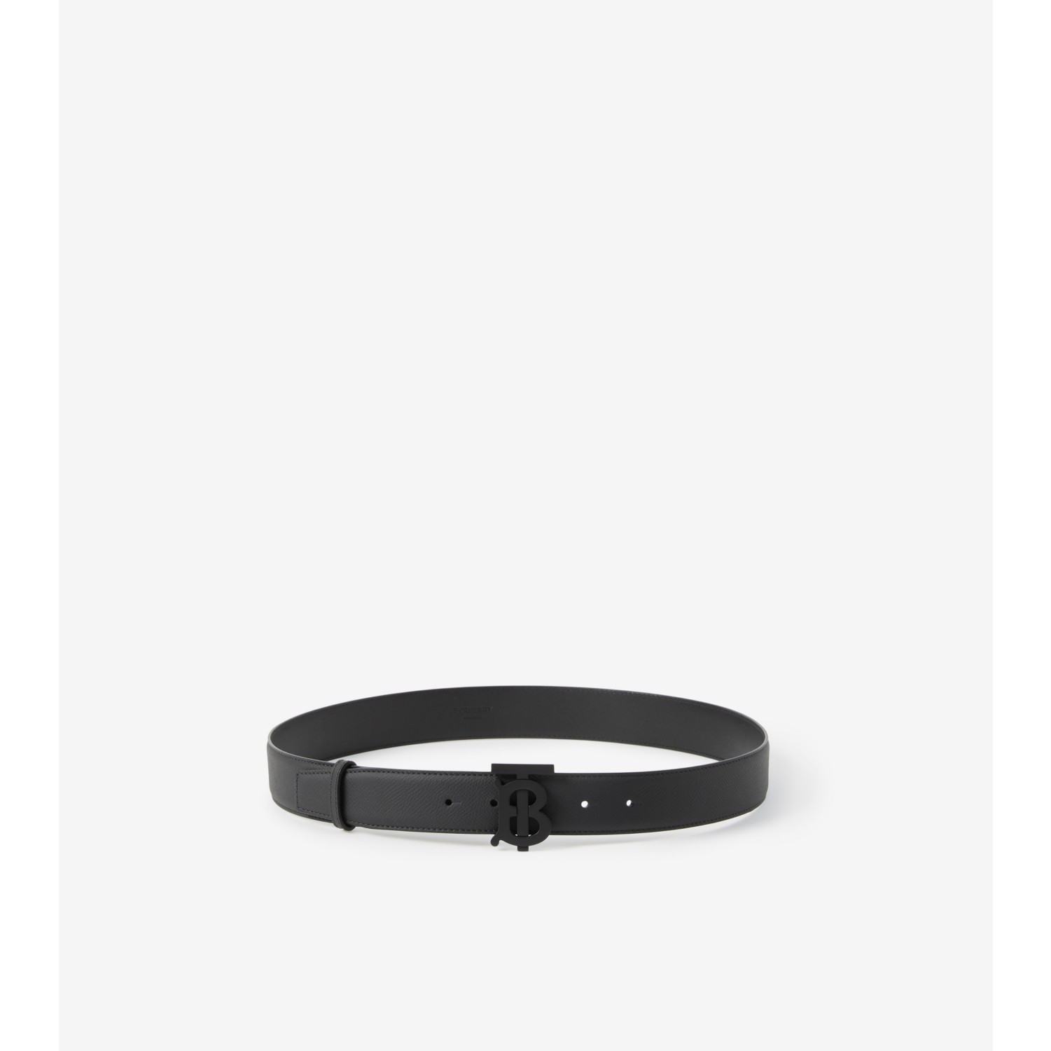 Leather TB Belt in Black - Men