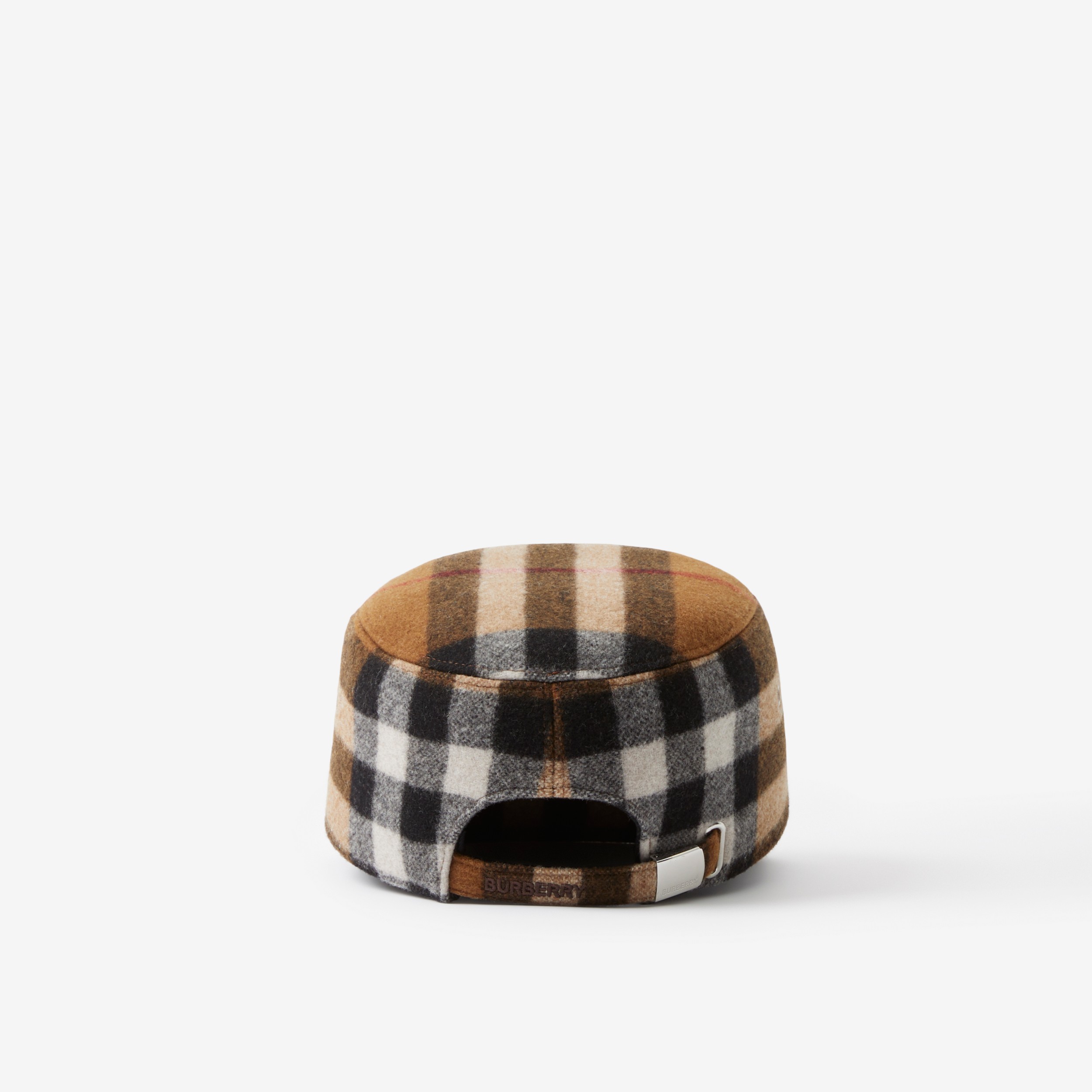 格纹功能性羊毛帽 (深桦木棕) | Burberry® 博柏利官网 - 3