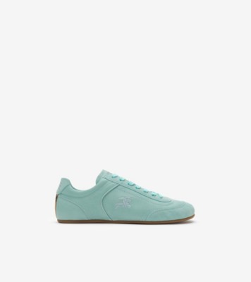 Leather Knight Runner Sneakers​ in Tidal blue - Women | Burberry® Official