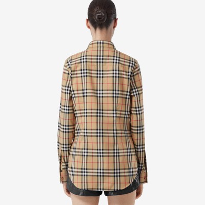 Vintage burberry 2024 shirt womens