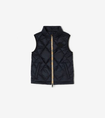 Checker tape Quilted Nylon Gilet ®